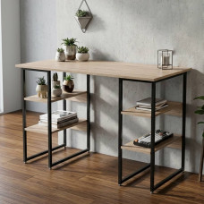 Компьютерный стол Ferrum-decor Карэн 75x120x60 черный ДСП Дуб Сан-Марино 16мм (FRD-102043)