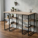Компьютерный стол Ferrum-decor Карэн 75x120x60 черный ДСП Дуб Сан-Марино 16мм (FRD-102043) - фото 1