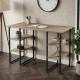 Компьютерный стол Ferrum-decor Карэн 75x120x60 черный ДСП Дуб Сан-Марино 32мм (FRD-102048) - фото 1