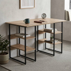 Комп'ютерний стіл Ferrum-decor Карен 75x120x70 чорний ДСП Дуб Сан-Марино 32мм (FRD-102068)