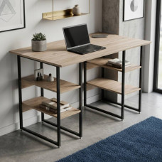 Комп'ютерний стіл Ferrum-decor Карен 75x140x70 чорний ДСП Дуб Сан-Марино 16мм (FRD-102073)