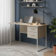 Письменный стол Ferrum-decor Дакота 75x120x60 белый ДСП Дуб Сонома 16мм (FRD-102089) - фото 1