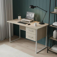 Письменный стол Ferrum-decor Дакота 75x140x60 белый ДСП Дуб Сонома 16мм (FRD-102099)