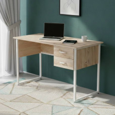 Компьютерный стол Ferrum-decor Дакота 75x140x60 белый ДСП Дуб Сан-Марино 16мм (FRD-102101)