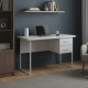 Письмовий стіл Ferrum-decor Дакота 76x120x70 білий ДСП Біле 32мм (FRD-102121) - фото 1