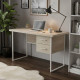 Письменный стол Ferrum-decor Дакота 76x120x70 белый ДСП Дуб Сонома 32мм (FRD-102122) - фото 1