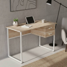 Компьютерный стол Ferrum-decor Дакота 75x120x70 белый ДСП Дуб Сан-Марино 32мм (FRD-102124)