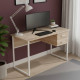 Компьютерный стол Ferrum-decor Дакота 75x140x70 белый ДСП Дуб Сан-Марино 32мм (FRD-102134) - фото 1