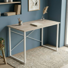 Компьютерный стол Ferrum-decor Дейв 75x120x60 белый ДСП Дуб Сан-Марино 32мм (FRD-102154)