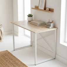 Компьютерный стол Ferrum-decor Дейв 75x100x70 белый ДСП Дуб Сан-Марино 16мм (FRD-102169)