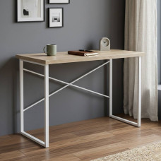 Письмовий стіл Ferrum-decor Дейв 76x100x70 білий ДСП Дуб Сонома 32мм (FRD-102172)