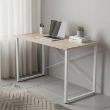 Компьютерный стол Ferrum-decor Дейв 75x120x70 белый ДСП Дуб Сан-Марино 32мм (FRD-102184)