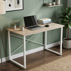 Компьютерный стол Ferrum-decor Дейв 75x140x70 белый ДСП Дуб Сан-Марино 16мм (FRD-102189)