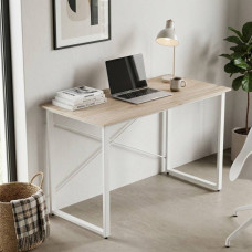 Компьютерный стол Ferrum-decor Дейв 75x140x70 белый ДСП Дуб Сан-Марино 32мм (FRD-102194)