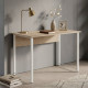 Компьютерный стол Ferrum-decor Курт 75x140x60 белый ДСП Дуб Сан-Марино 16мм (FRD-102219) - фото 1