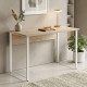 Компьютерный стол Ferrum-decor Курт 75x100x70 белый ДСП Дуб Сан-Марино 32мм (FRD-102234) - фото 1