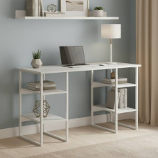 Письмовий стіл Ferrum-decor Карен 75x140x60 білий ДСП Біле 16мм (FRD-102266)