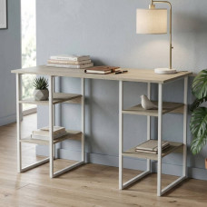 Письмовий стіл Ferrum-decor Карен 76x140x60 білий ДСП Дуб Сонома 32мм (FRD-102272)