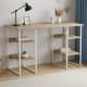 Письменный стол Ferrum-decor Карэн 76x120x70 белый ДСП Дуб Сонома 32мм (FRD-102282) - фото 1