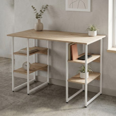 Компьютерный стол Ferrum-decor Карэн 75x140x70 белый ДСП Дуб Сан-Марино 16мм (FRD-102289)