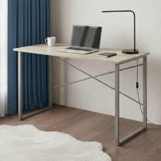Письмовий стіл Ferrum-decor Дейв 75x100x60 сірий ДСП Дуб Сонома 16мм (FRD-102359)