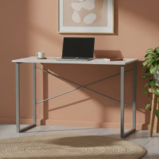 Письменный стол Ferrum-decor Дейв 75x120x60 серый ДСП Белое 16мм (FRD-102368)