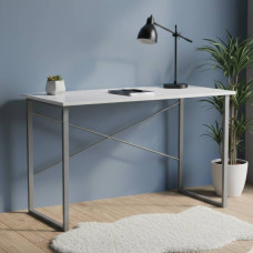 Письмовий стіл Ferrum-decor Дейв 75x140x60 сірий ДСП Біле 16мм (FRD-102378)