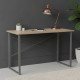 Письменный стол Ferrum-decor Дейв 75x140x60 серый ДСП Дуб Сонома 16мм (FRD-102379) - фото 1