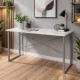 Письмовий стіл Ferrum-decor Дейв 76x140x60 сірий ДСП Біле 32мм (FRD-102383) - фото 1