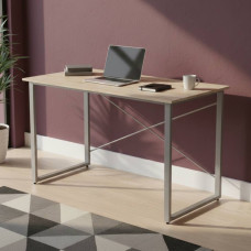 Комп'ютерний стіл Ferrum-decor Дейв 75x140x60 сірий ДСП Дуб Сан-Марино 32мм (FRD-102386)