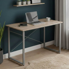 Компьютерный стол Ferrum-decor Дейв 75x140x70 серый ДСП Дуб Сан-Марино 32мм (FRD-102416)