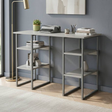 Письменный стол Ferrum-decor Карэн 75x120x60 серый ДСП Белое 16мм (FRD-102418)