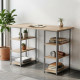 Компьютерный стол Ferrum-decor Карэн 75x140x60 серый ДСП Дуб Сан-Марино 16мм (FRD-102431) - фото 1