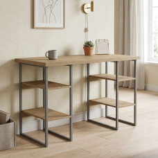 Письменный стол Ferrum-decor Карэн 76x120x70 серый ДСП Дуб Сонома 32мм (FRD-102444)