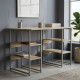 Компьютерный стол Ferrum-decor Карэн 75x120x70 серый ДСП Дуб Сан-Марино 32мм (FRD-102446) - фото 1