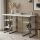 Письмовий стіл Ferrum-decor Карен 76x140x70 сірий ДСП Біле 32мм (FRD-102453) - фото 1