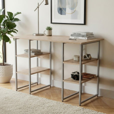 Компьютерный стол Ferrum-decor Карэн 75x140x70 серый ДСП Дуб Сан-Марино 32мм (FRD-102456)