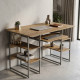 Компьютерный стол Ferrum-decor Тим 75x120x60 серый ДСП Дуб Сан-Марино 32мм (FRD-102466) - фото 1