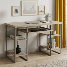 Письмовий стіл Ferrum-decor Тім 76x140x60 сірий ДСП Дуб Сонома 32мм (FRD-102474)