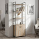 Етажерка 4/60 Ferrum-decor Серії Конект із тумбою 179x60x28 Сірий ДСП Сан-Марино (FRD-102478) - фото 1