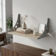 Полка настенная Ferrum-decor Ханди 2 240x600x240 металл Серый ДСП Сонома 16 мм (FRD-102592) - фото 1