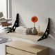 Полка настенная Ferrum-decor Ханди 2 240x700x240 металл Черный ДСП Сонома 16 мм (FRD-102599) - фото 1