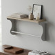 Полка настенная Ferrum-decor Юзиби 270x500x150 металл Белый ДСП Сонома 16 мм (FRD-102663) - фото 1