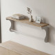 Полка настенная Ferrum-decor Юзиби 270x700x150 металл Белый ДСП Дуб Сан-Марино 16 мм (FRD-102703) - фото 3