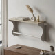 Полка настенная Ferrum-decor Юзиби 270x700x150 металл Белый ДСП Сонома 16 мм (FRD-102705) - фото 1