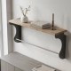 Полка настенная Ferrum-decor Юзиби 270x700x150 металл Серый ДСП Дуб Сан-Марино 16 мм (FRD-102710) - фото 1