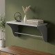 Полка настенная Ferrum-decor Комфи 260x500x240 металл Серый ДСП Белое 16 мм (FRD-102730) - фото 1