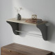 Полка настенная Ferrum-decor Комфи 260x500x240 металл Серый ДСП Сонома 16 мм (FRD-102733) - фото 1