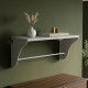 Полка настенная Ferrum-decor Комфи 260x600x240 металл Белый ДСП Белое 16 мм (FRD-102744) - фото 1