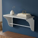 Полка настенная Ferrum-decor Комфи 260x700x240 металл Белый ДСП Белое 16 мм (FRD-102765) - фото 1